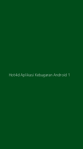 Tampilan Antarmuka Aplikasi Hot4d Aplikasi Kebugaran Android - 1
