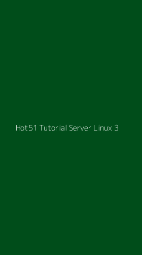 Tampilan Antarmuka Aplikasi Hot51 Tutorial Server Linux - 3