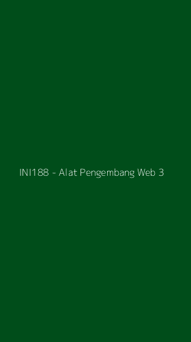 Tampilan Antarmuka Aplikasi INI188 - Alat Pengembang Web - 3