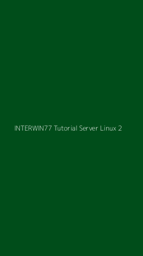Tampilan Antarmuka Aplikasi Interwin77 Tutorial Server Linux - 2