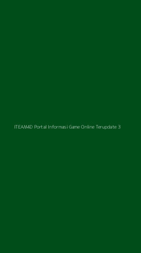 Tampilan Antarmuka Aplikasi Iteam4d Portal Informasi Game Online Terupdate - 3