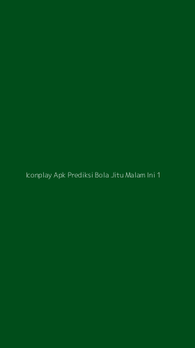 Tampilan Antarmuka Aplikasi Iconplay Apk Prediksi Bola Jitu Malam Ini - 1