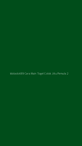 Tampilan Antarmuka Aplikasi Idolaslot89 Cara Main Togel Colok Jitu Pemula - 2