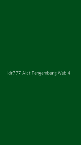 Tampilan Antarmuka Aplikasi Idr777 Alat Pengembang Web - 4