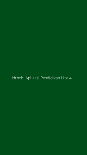 Tampilan Antarmuka Aplikasi Idrhoki Aplikasi Pendidikan Lite - 4