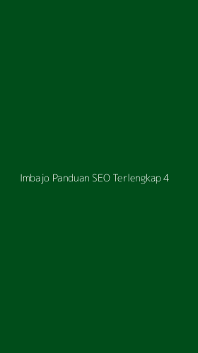 Tampilan Antarmuka Aplikasi Imbajo Panduan Seo Terlengkap - 4