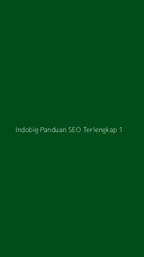 Tampilan Antarmuka Aplikasi Indobig Panduan Seo Terlengkap - 1