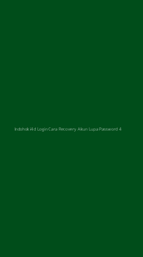 Tampilan Antarmuka Aplikasi Indohoki4d Login Cara Recovery Akun Lupa Password - 4