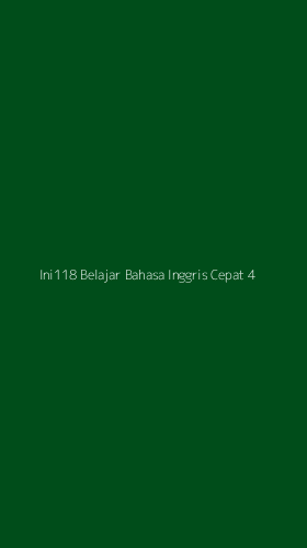 Tampilan Antarmuka Aplikasi Ini118 Belajar Bahasa Inggris Cepat - 4