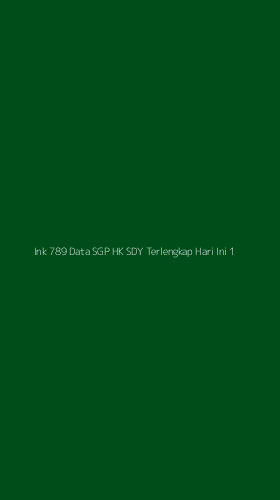 Tampilan Antarmuka Aplikasi Ink 789 Data Sgp Hk Sdy Terlengkap Hari Ini - 1