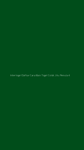 Tampilan Antarmuka Aplikasi Intertogel Daftar Cara Main Togel Colok Jitu Pemula - 4