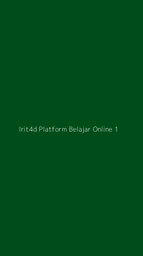 Tampilan Antarmuka Aplikasi Irit4d Platform Belajar Online - 1