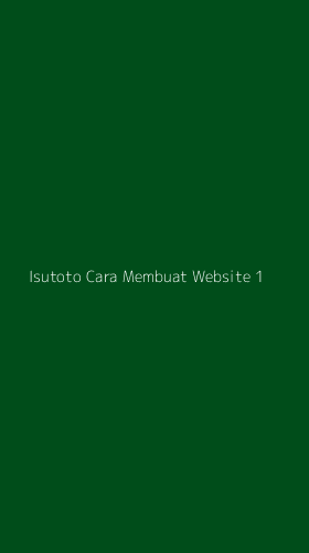 Tampilan Antarmuka Aplikasi Isutoto Cara Membuat Website - 1