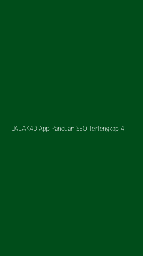 Tampilan Antarmuka Aplikasi Jalak4d App Panduan Seo Terlengkap - 4
