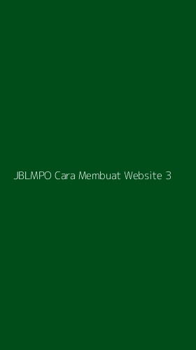 Tampilan Antarmuka Aplikasi Jblmpo Cara Membuat Website - 3