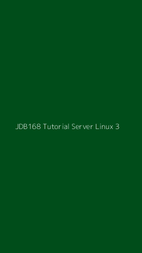 Tampilan Antarmuka Aplikasi Jdb168 Tutorial Server Linux - 3