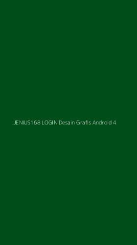 Tampilan Antarmuka Aplikasi Jenius168 Login Desain Grafis Android - 4