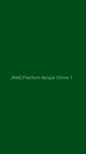 Tampilan Antarmuka Aplikasi Jin4d Platform Belajar Online - 1