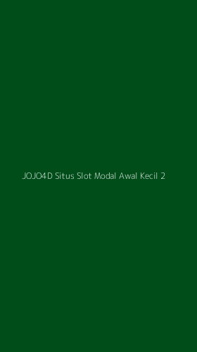 Tampilan Antarmuka Aplikasi Jojo4d Situs Slot Modal Awal Kecil - 2