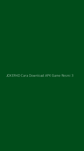 Tampilan Antarmuka Aplikasi Joker4d Cara Download Apk Game Resmi - 3