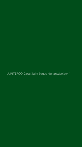 Tampilan Antarmuka Aplikasi Jupiterqq Cara Klaim Bonus Harian Member - 1