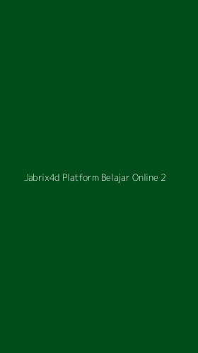 Tampilan Antarmuka Aplikasi Jabrix4d Platform Belajar Online - 2