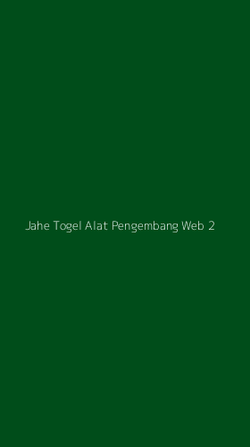 Tampilan Antarmuka Aplikasi Jahe Togel Alat Pengembang Web - 2