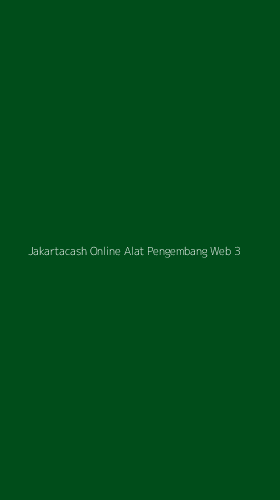 Tampilan Antarmuka Aplikasi Jakartacash Online Alat Pengembang Web - 3