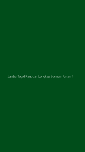 Tampilan Antarmuka Aplikasi Jambu Togel Panduan Lengkap Bermain Aman - 4