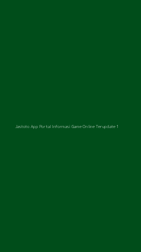 Tampilan Antarmuka Aplikasi Jastoto App Portal Informasi Game Online Terupdate - 1