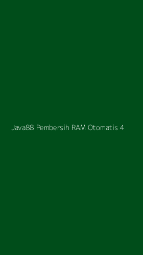 Tampilan Antarmuka Aplikasi Java88 Pembersih Ram Otomatis - 4