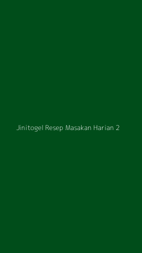 Tampilan Antarmuka Aplikasi Jinitogel Resep Masakan Harian - 2