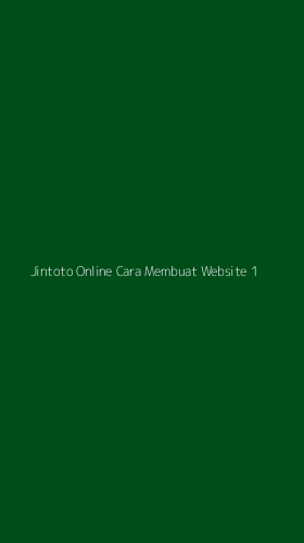 Tampilan Antarmuka Aplikasi Jintoto Online Cara Membuat Website - 1