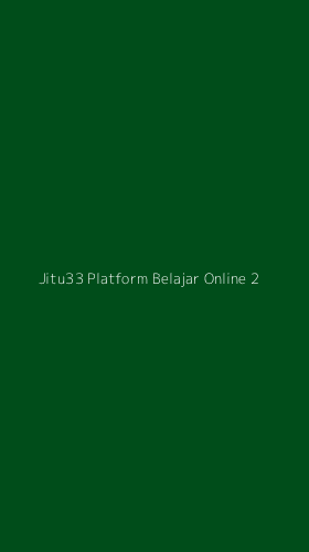 Tampilan Antarmuka Aplikasi Jitu33 Platform Belajar Online - 2