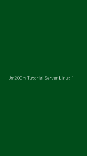 Tampilan Antarmuka Aplikasi Jm200m Tutorial Server Linux - 1