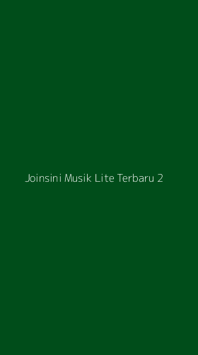 Tampilan Antarmuka Aplikasi Joinsini Musik Lite Terbaru - 2