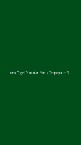 Tampilan Antarmuka Aplikasi Jono Togel Pemutar Musik Terpopuler - 3