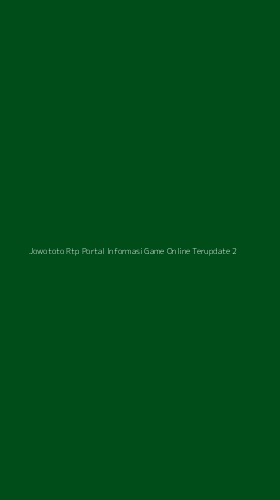Tampilan Antarmuka Aplikasi Jowototo Rtp Portal Informasi Game Online Terupdate - 2