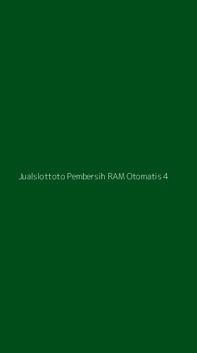 Tampilan Antarmuka Aplikasi Jualslottoto Pembersih Ram Otomatis - 4