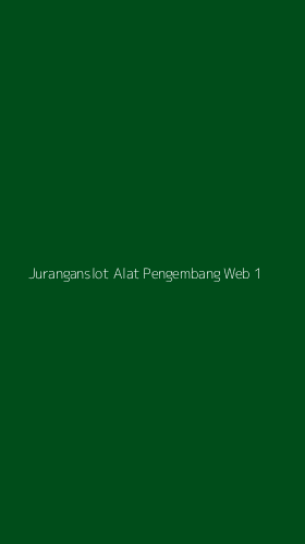 Tampilan Antarmuka Aplikasi Juranganslot Alat Pengembang Web - 1