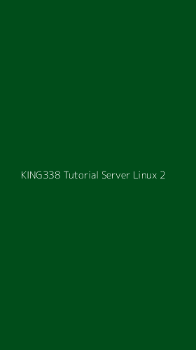 Tampilan Antarmuka Aplikasi King338 Tutorial Server Linux - 2