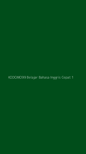 Tampilan Antarmuka Aplikasi Kodomo99 Belajar Bahasa Inggris Cepat - 1