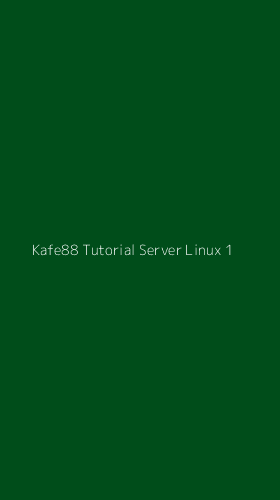 Tampilan Antarmuka Aplikasi Kafe88 Tutorial Server Linux - 1