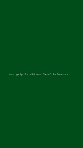 Tampilan Antarmuka Aplikasi Kaostogel App Portal Informasi Game Online Terupdate - 1