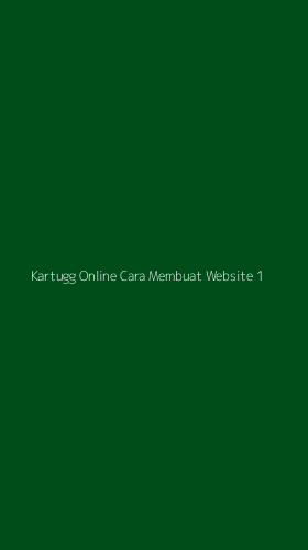 Tampilan Antarmuka Aplikasi Kartugg Online Cara Membuat Website - 1