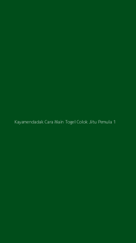 Tampilan Antarmuka Aplikasi Kayamendadak Cara Main Togel Colok Jitu Pemula - 1