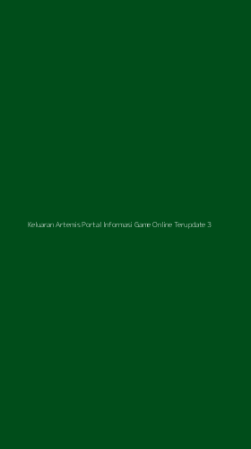 Tampilan Antarmuka Aplikasi Keluaran Artemis Portal Informasi Game Online Terupdate - 3