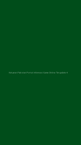 Tampilan Antarmuka Aplikasi Keluaran Pakistan Portal Informasi Game Online Terupdate - 4