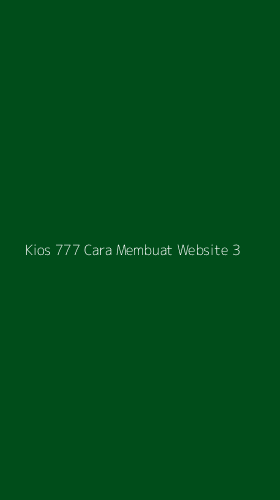 Tampilan Antarmuka Aplikasi Kios 777 Cara Membuat Website - 3