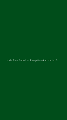 Tampilan Antarmuka Aplikasi Kode Alam Tabrakan Resep Masakan Harian - 3